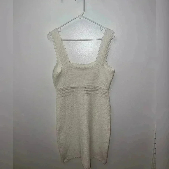 Rebecca Taylor CROCHET-TRIM Square MINI DRESS NEW WITHOUT TAG - Picture 4 of 7